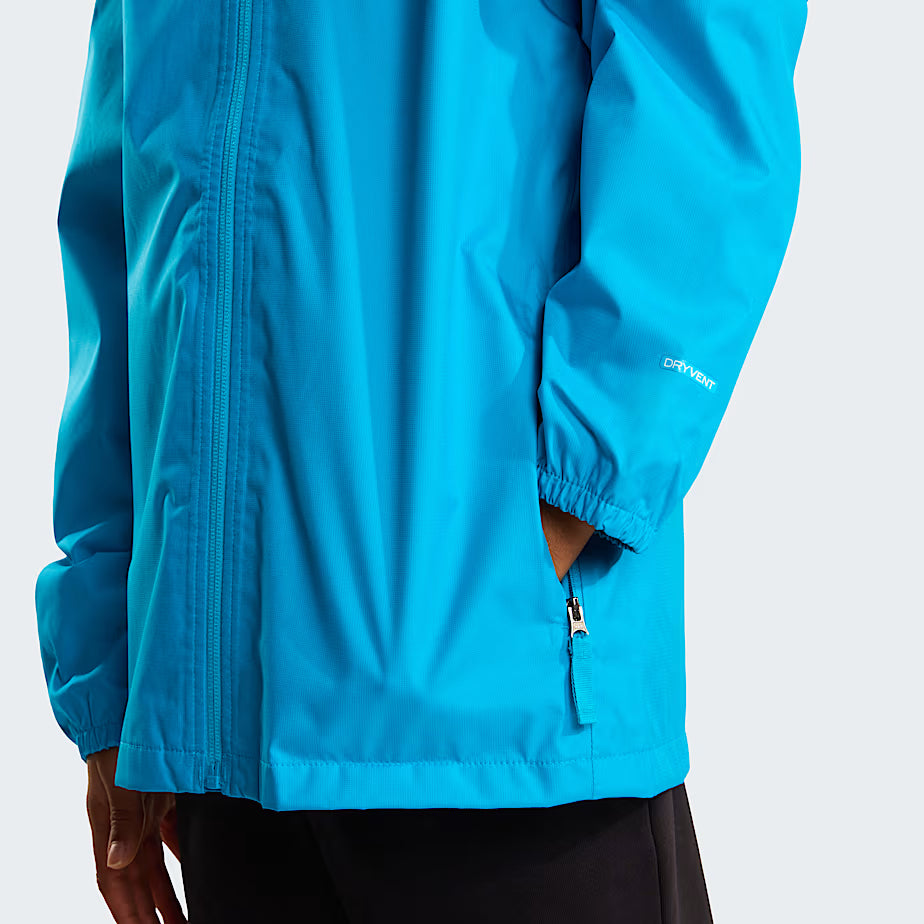 Kids The North Face Teen Zipline Meridian Blue Rain Jacket — view 7