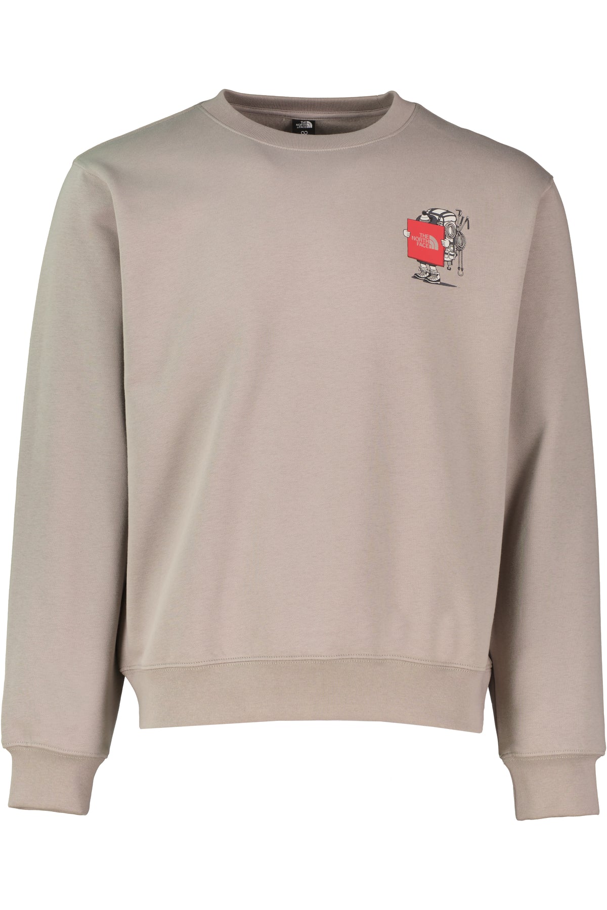 The North Face Gear Up Get Out Relaxed Crew Sweatshirt Stone Slab — view 3