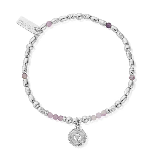 Lavender Amethyst-Third Eye Chakra Bracelet-SBLA683