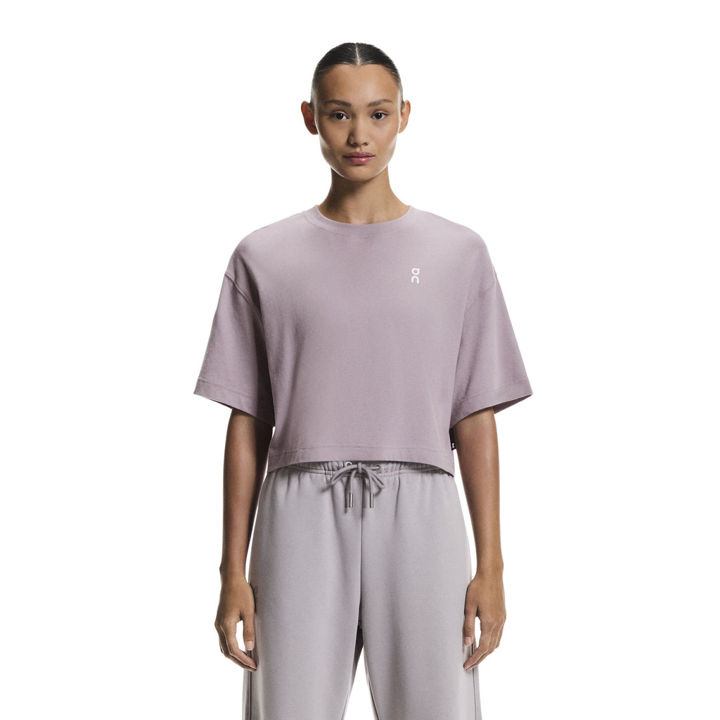 Women's On Running Club Boxy T-Shirt in Heron — view 5