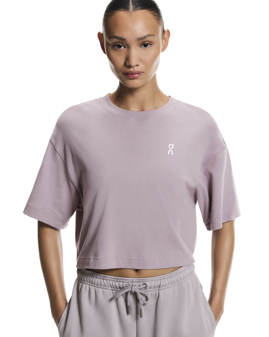 Women's On Running Club Boxy T-Shirt in Heron