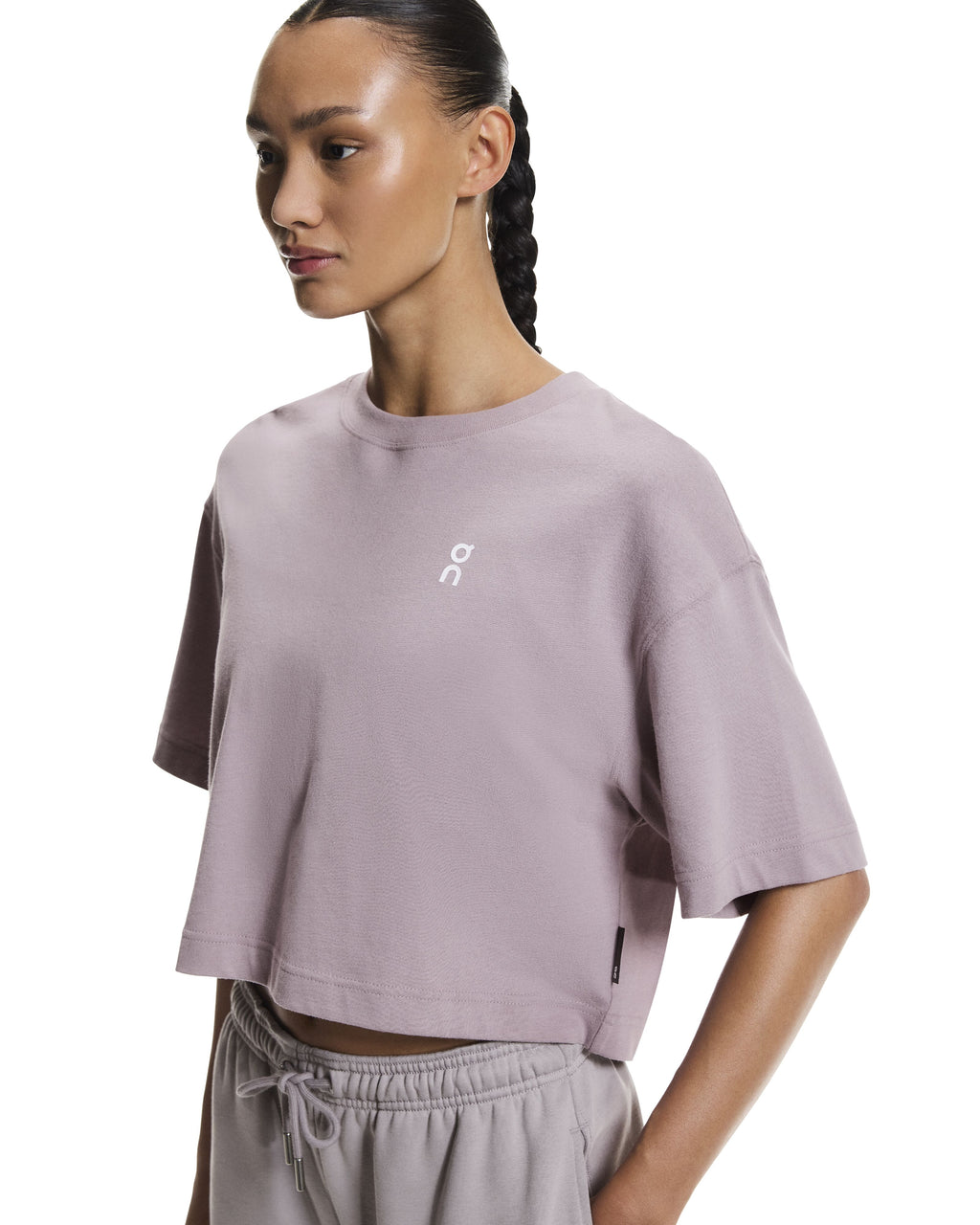 Women's On Running Club Boxy T-Shirt in Heron — view 3