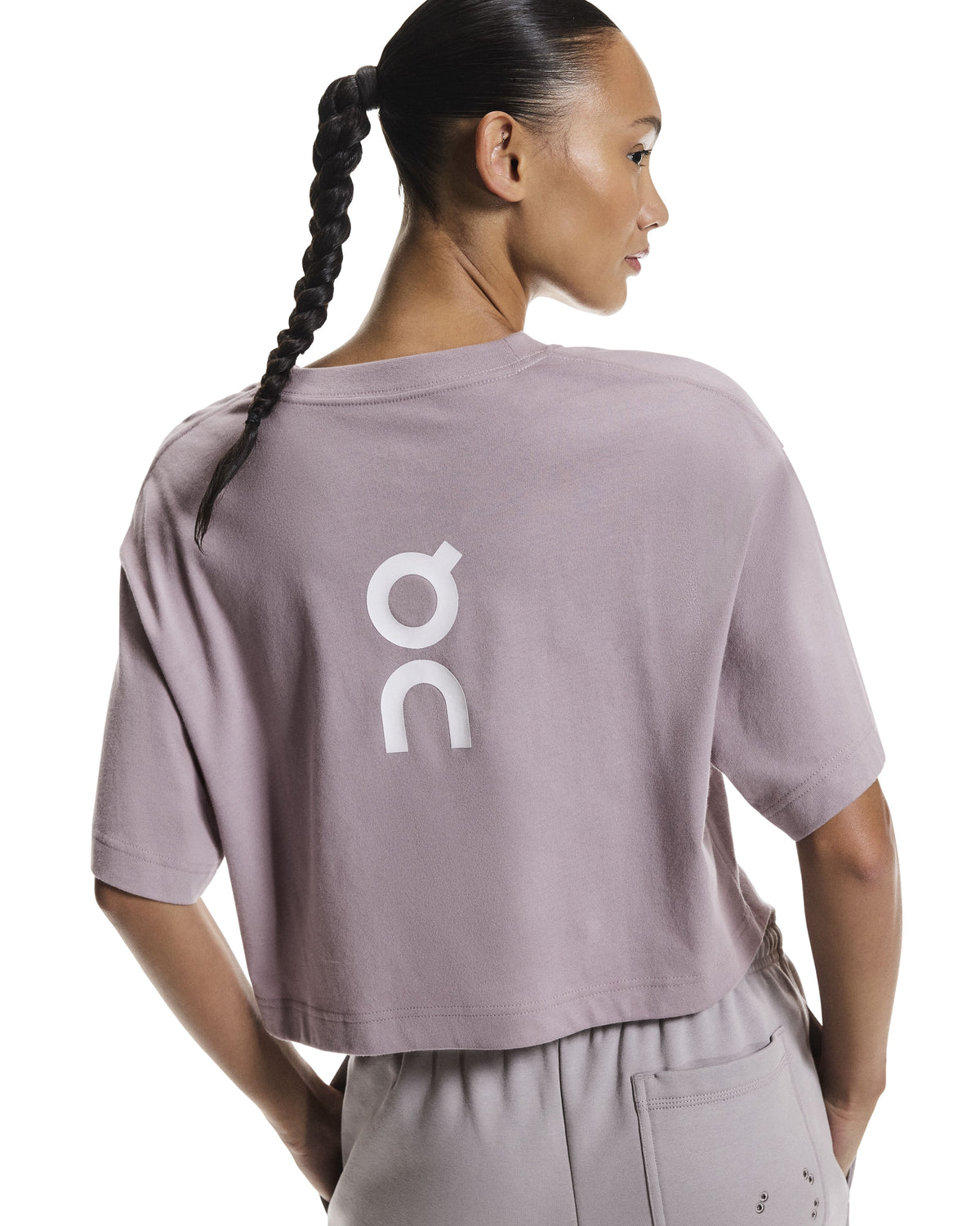 Women's On Running Club Boxy T-Shirt in Heron — view 2
