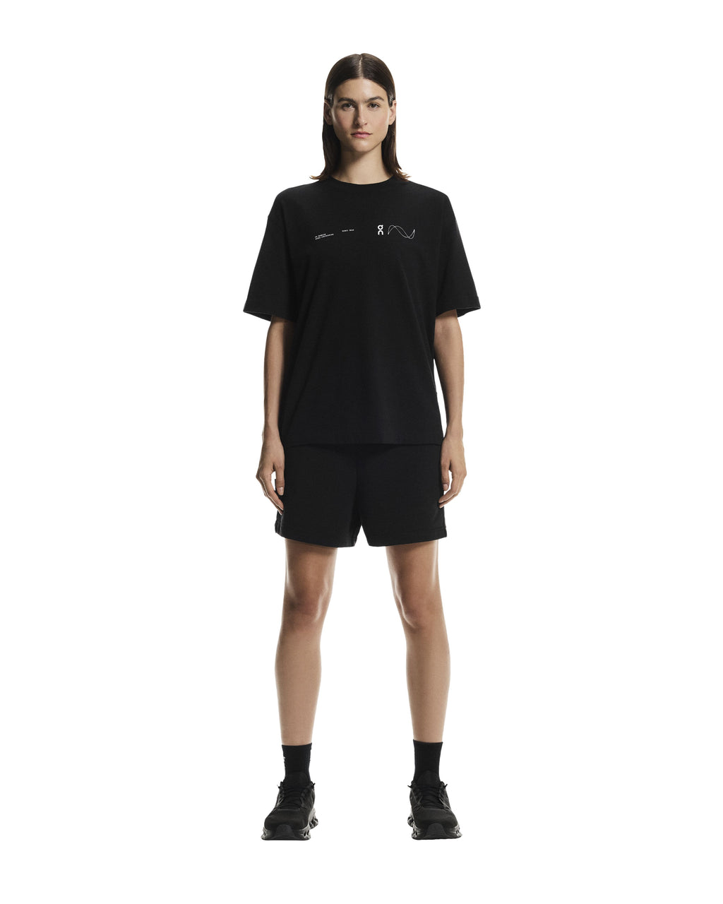 Women's On Running Club T-Avant Black — view 6