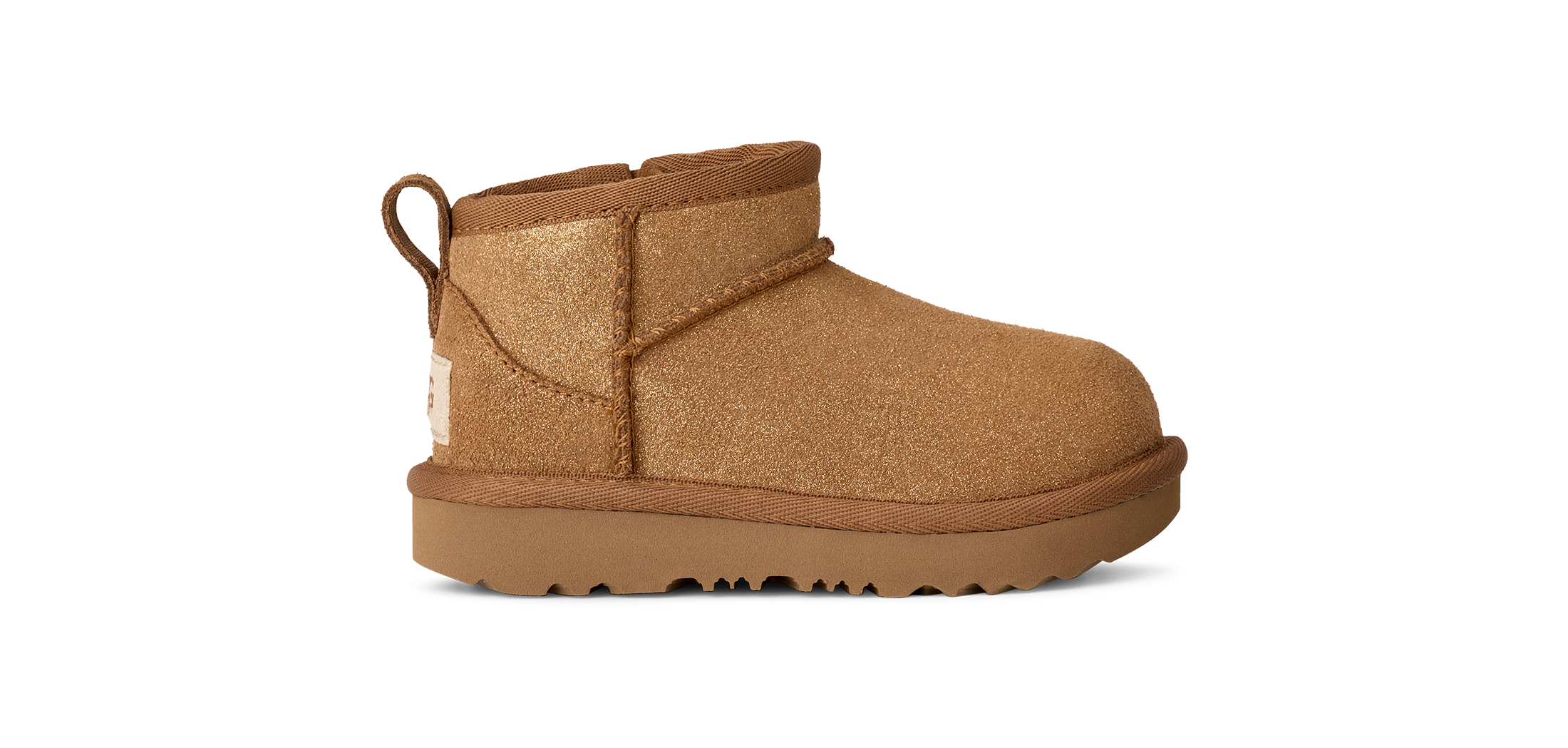 Unisex UGG Toddler Classic Ultra Mini Dazzle in Chestnut