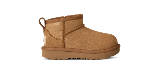 Unisex UGG Toddler Classic Ultra Mini Dazzle in Chestnut