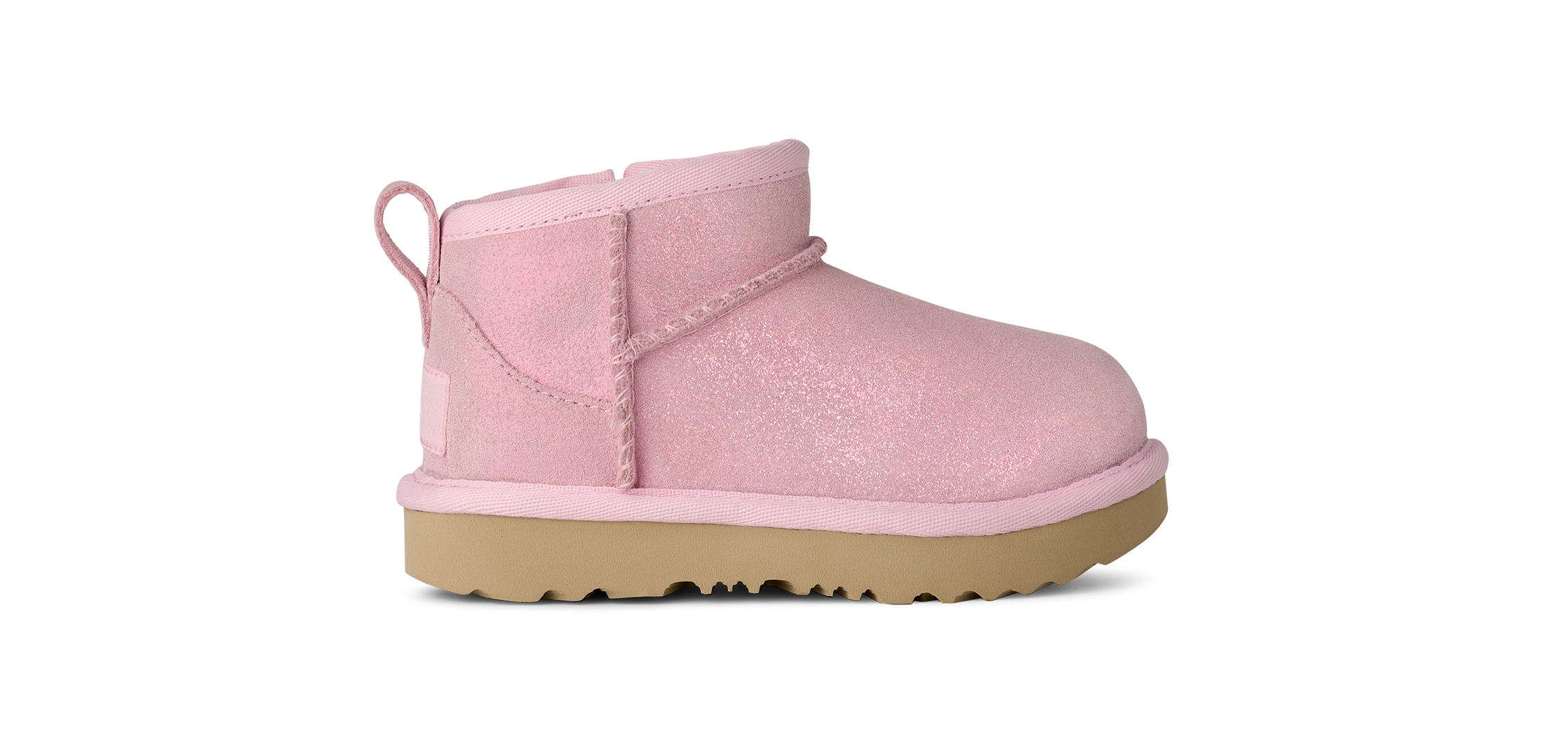 Unisex UGG Toddler Classic Ultra Mini Dazzle in Ribbon Candy Pink