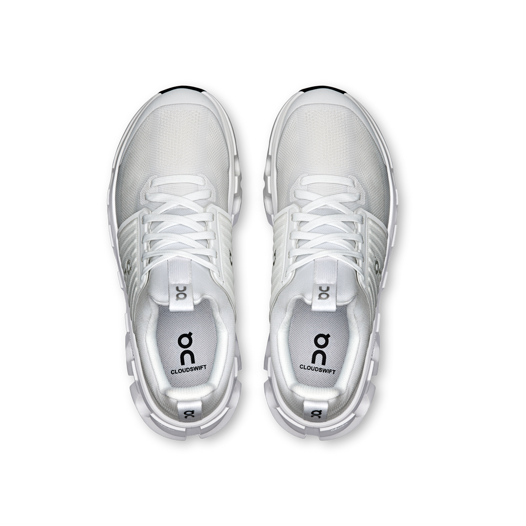 Unisex On Running Youth All White Cloudswift 4 Trainers — view 5