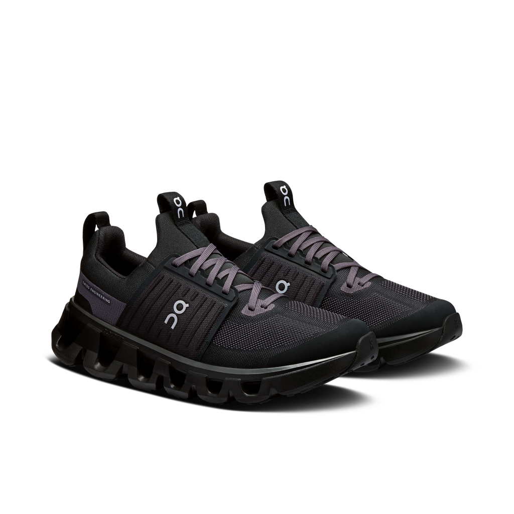 kids black on running trainers