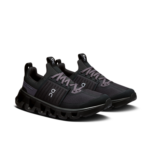 kids black on running trainers