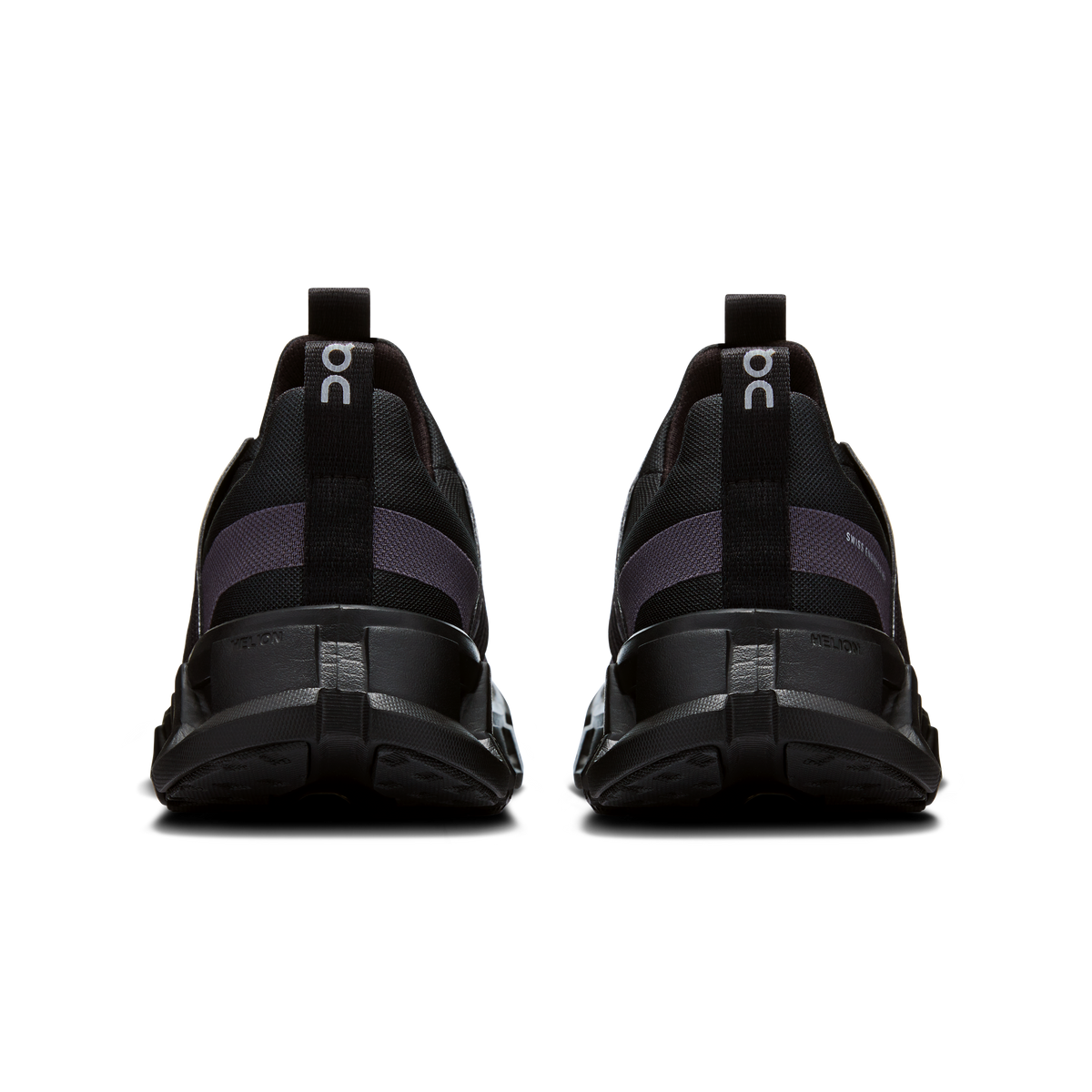pair of black kids on running trainers