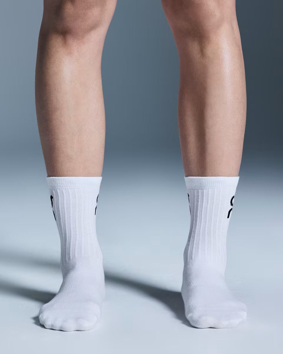 Unisex On Running White Logo High 3-Pack Socks — view 3