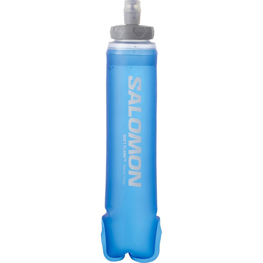 Unisex Salomon Soft Flask Water Bottle 500ml Clear Blue