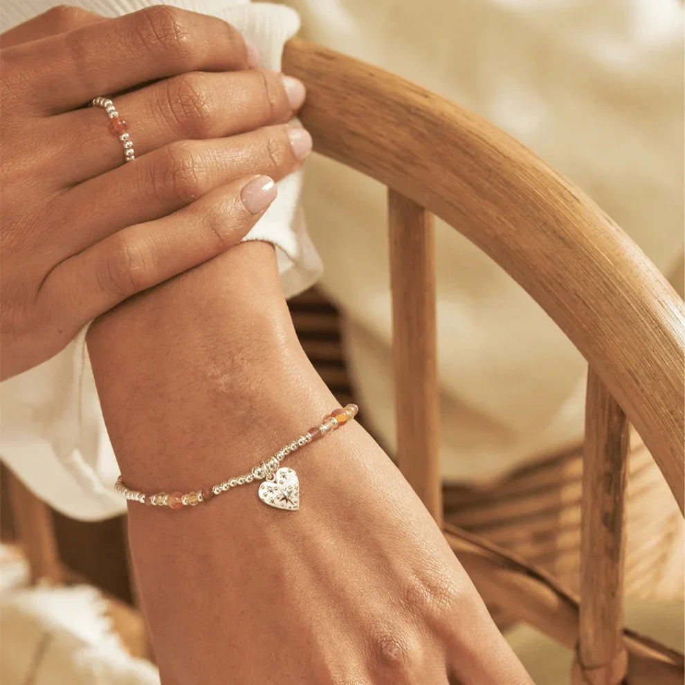 ChloBo Silver Sunrise Fortune Heart Bracelet SBFACT3584 — view 2