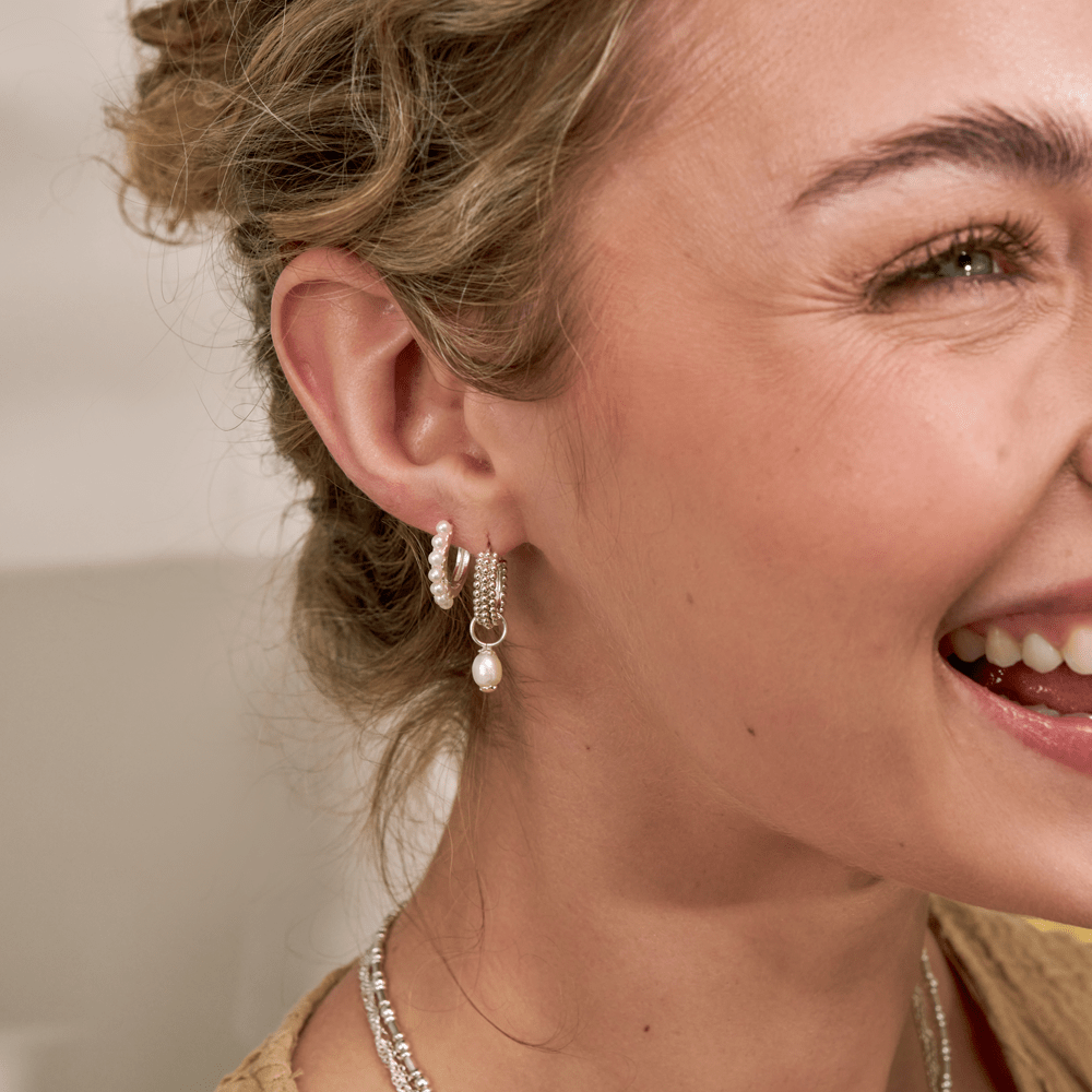 ChloBo Tale Of Tide Hoop Earrings Sterling Silver