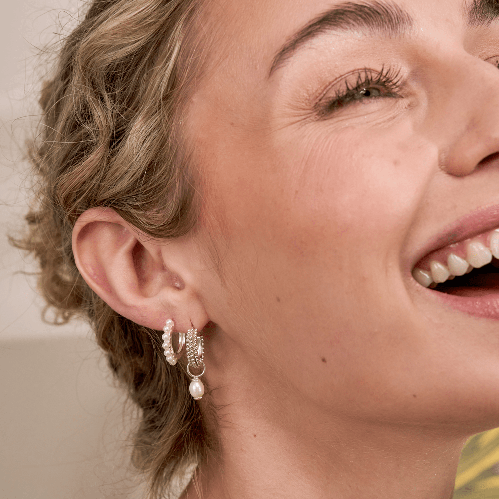 ChloBo Tale Of Tide Hoop Earrings Sterling Silver