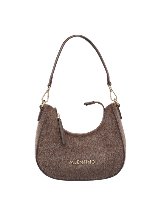 Women's Valentino Ocarina Winter Shoulder Bag In Dark Brown