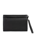 Men's Valentino Karo Soft Cosmetic Case In Black