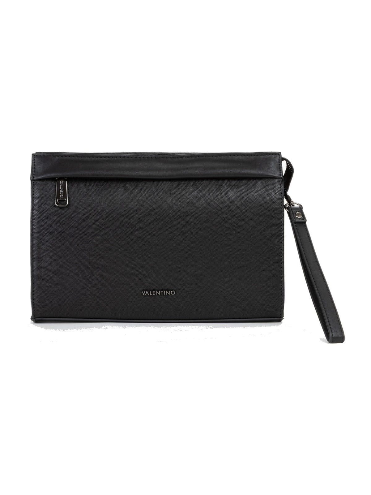 Men's Valentino Karo Soft Cosmetic Case In Black