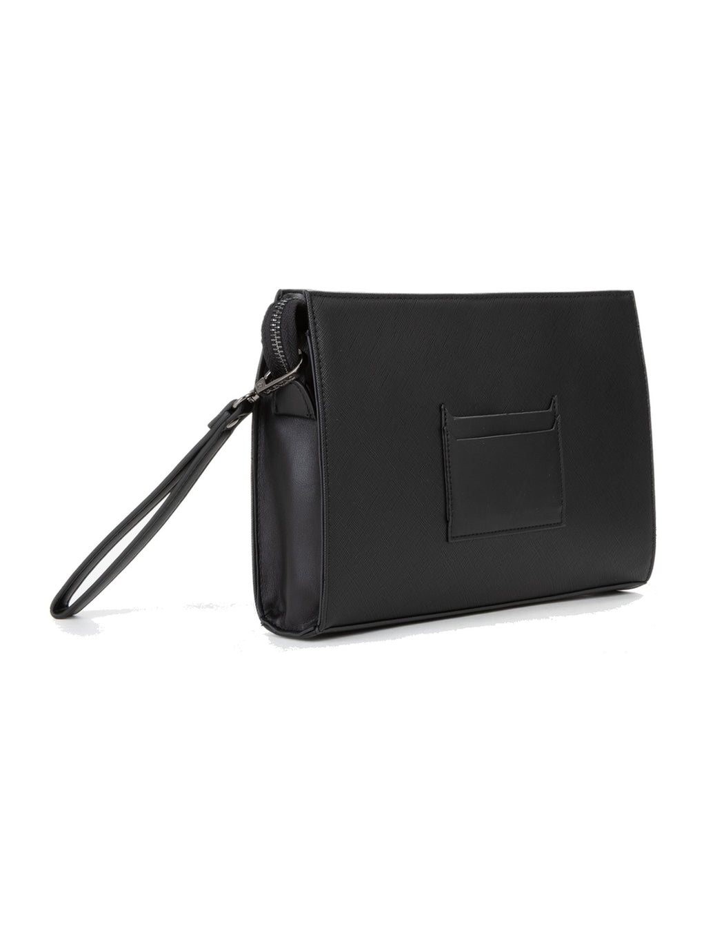 Men's Valentino Karo Soft Cosmetic Case In Black