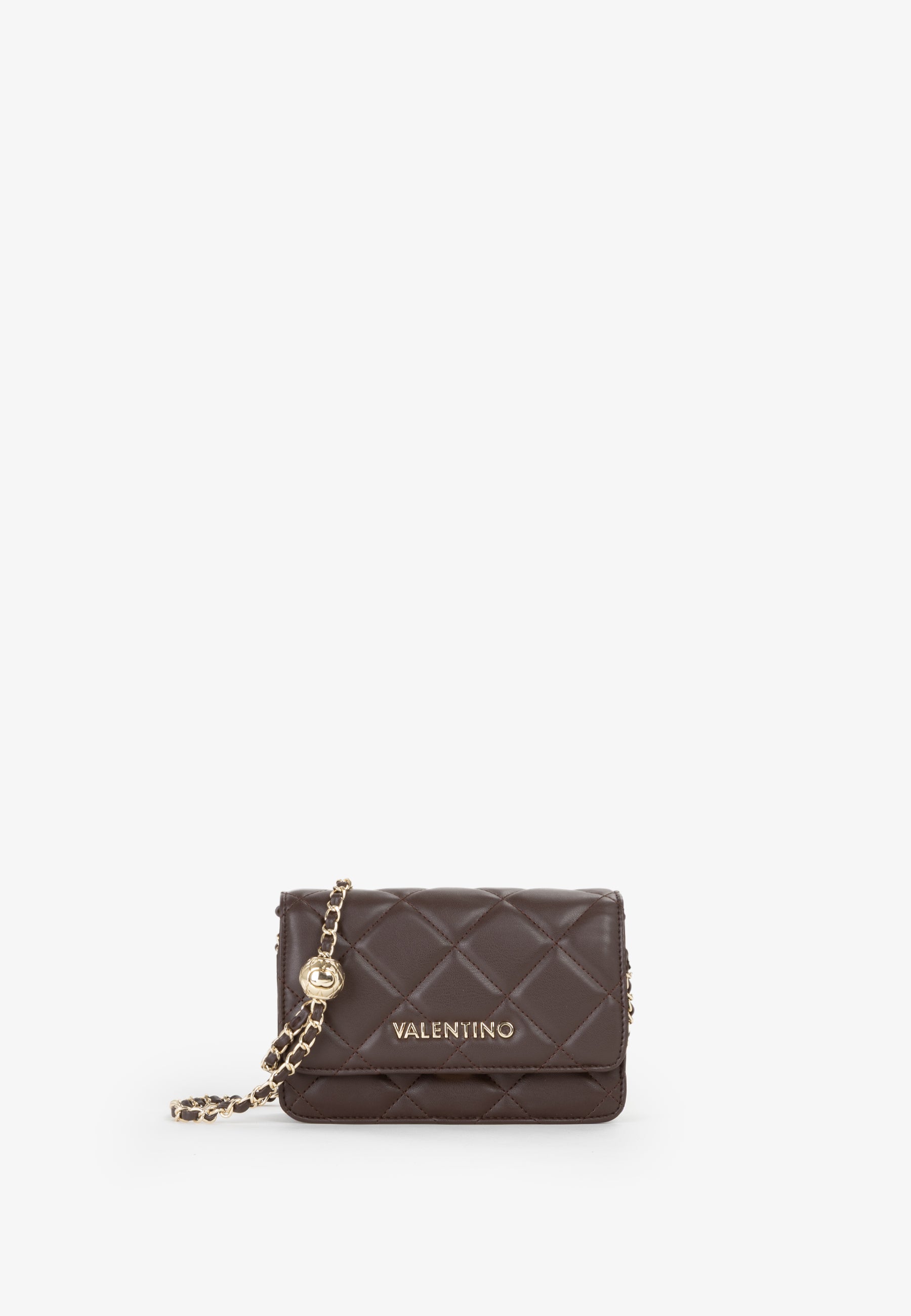 Women's Valentino Ocarina Flap Bag In Dark Brown