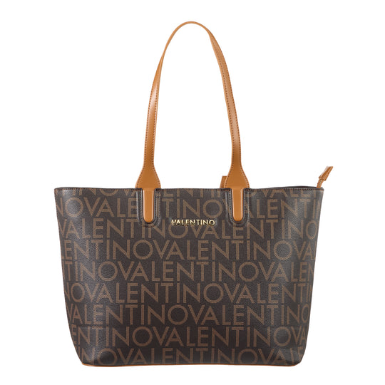 Women's Valentino Regina Re Shopping Bag In Dark Brown
