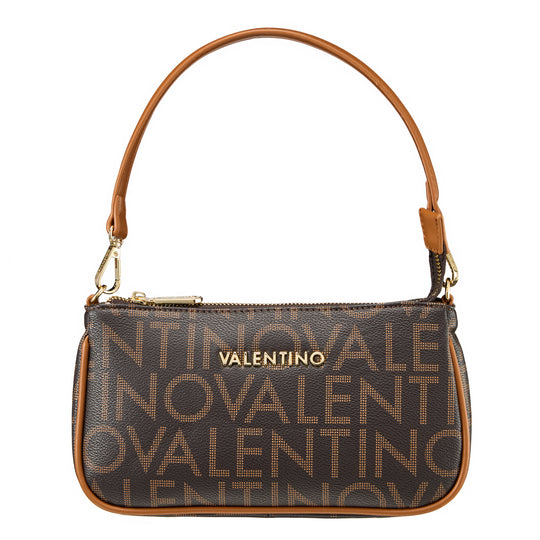 Women's Valentino Regina Re Shoulder Bag In Dark Brown