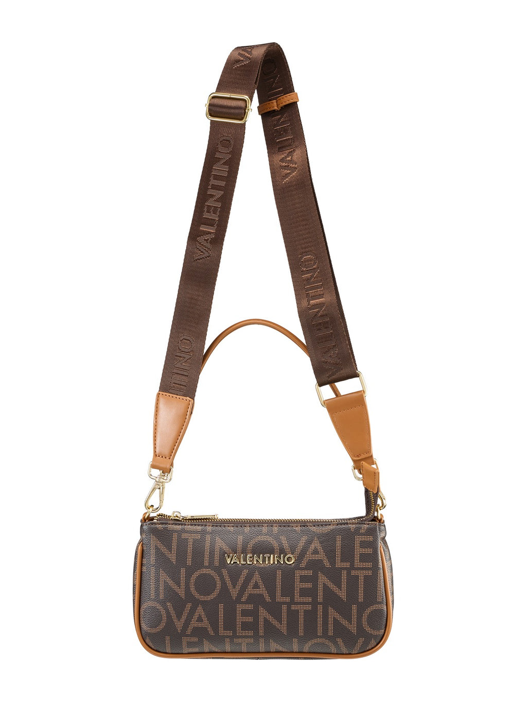 Women's Valentino Regina Re Shoulder Bag In Dark Brown