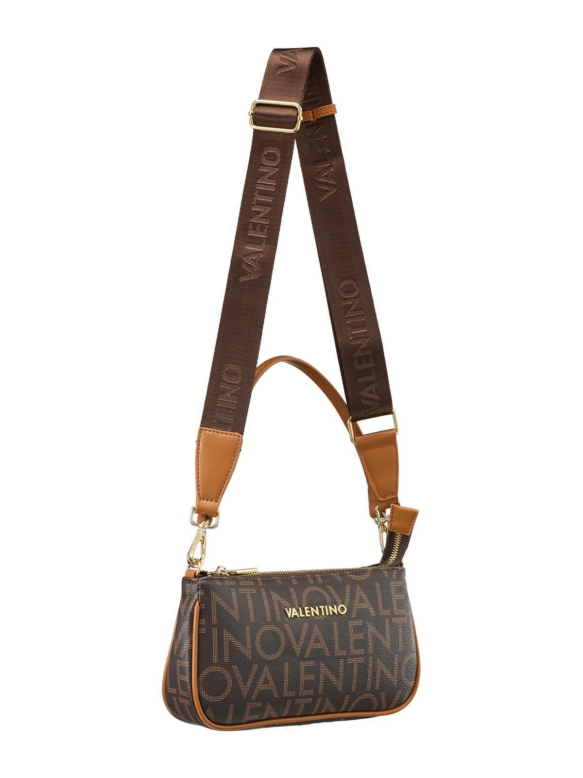 Women's Valentino Regina Re Shoulder Bag In Dark Brown
