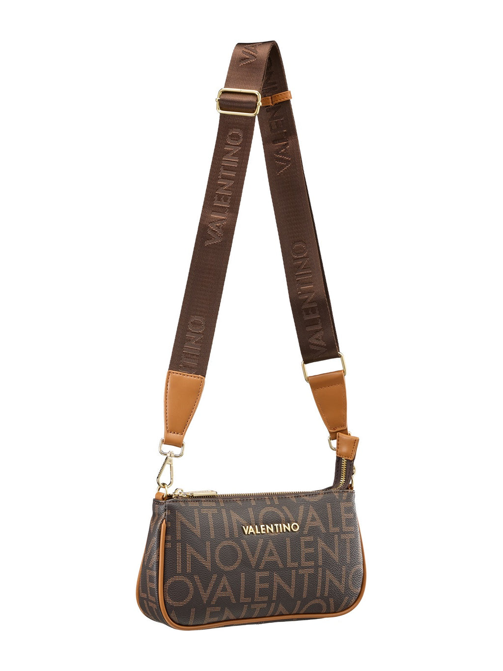 Women's Valentino Regina Re Shoulder Bag In Dark Brown