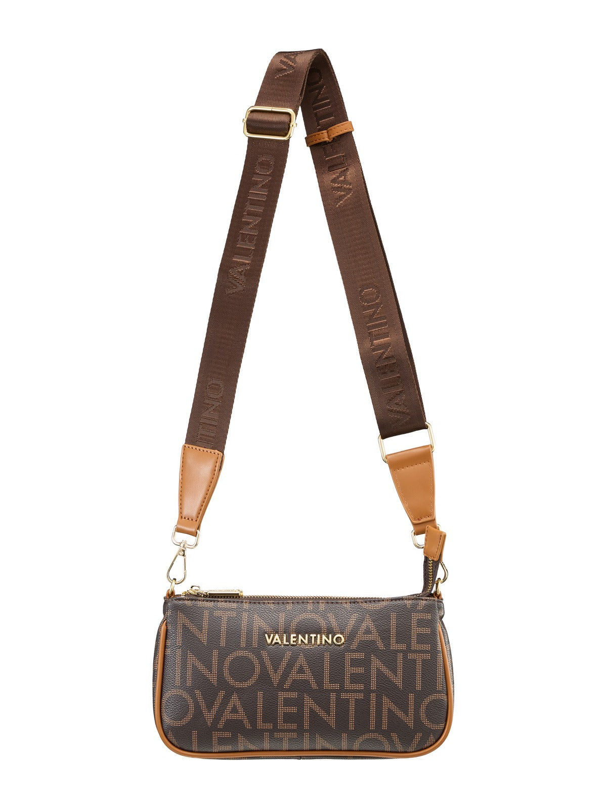 Women's Valentino Regina Re Shoulder Bag In Dark Brown