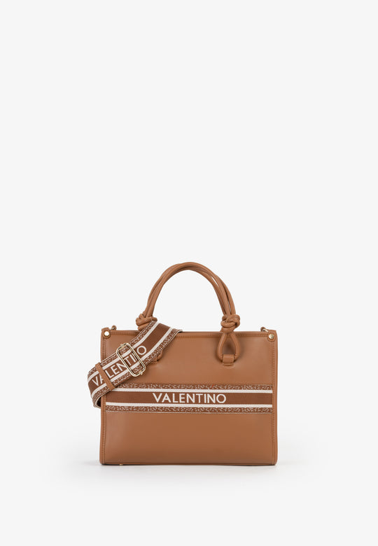 Women's Valentino Aella Shopper Bag in Tan