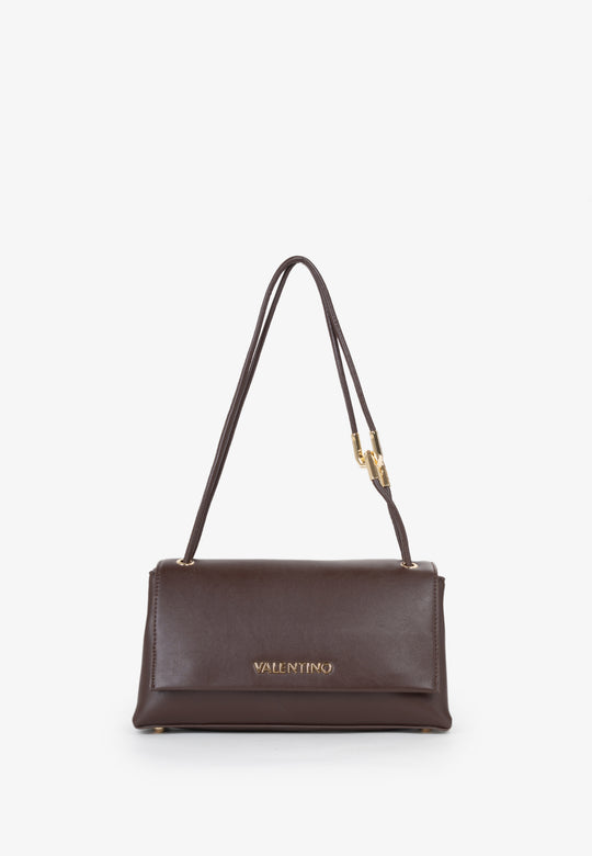 Women's Valentino Fable Re Flap Bag In Dark Brown