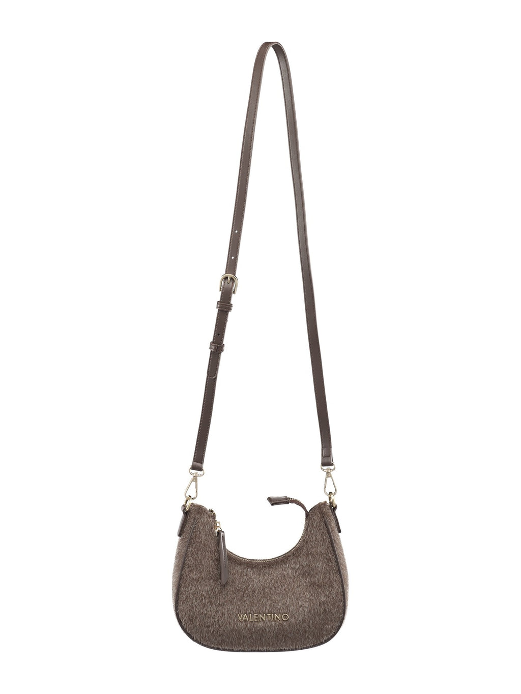 Women's Valentino Ocarina Winter Shoulder Bag In Dark Brown