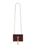 Women's Valentino Divina Winter Flap Bag In Bordeaux