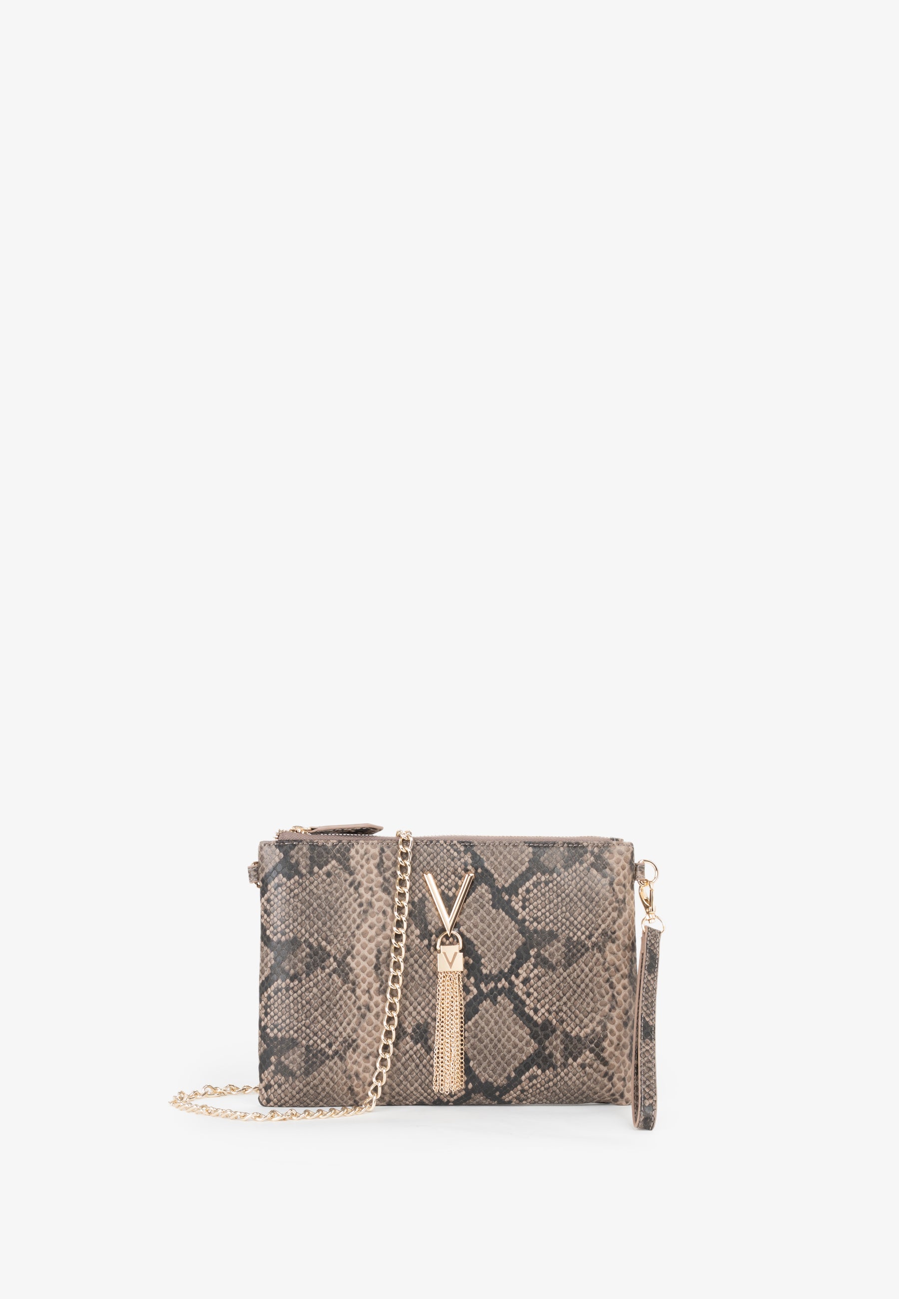 Women's Valentino Divina Winter Pochette Bag In Taupe