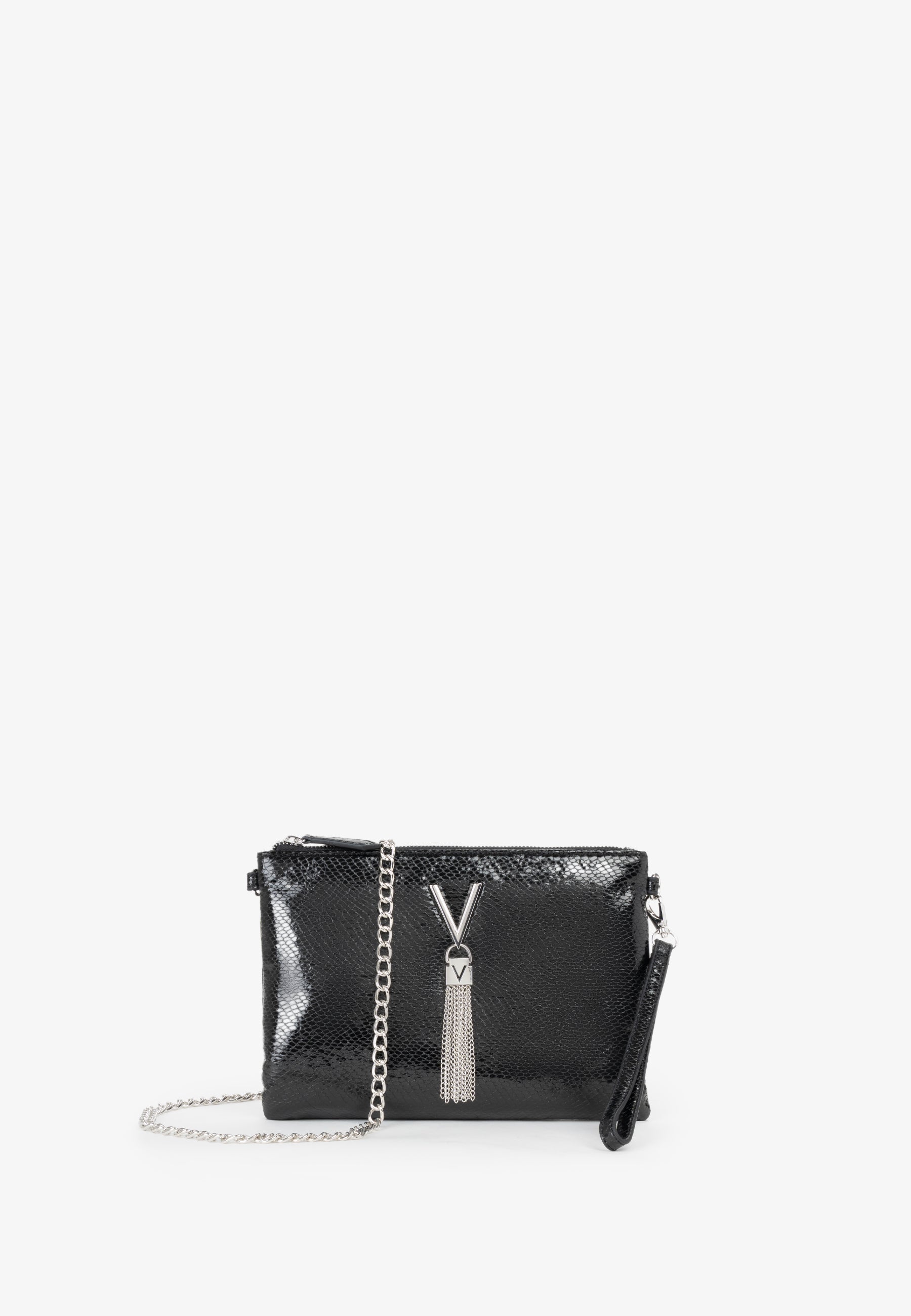 Women's Valentino Divina Winter Pochette Bag In Black