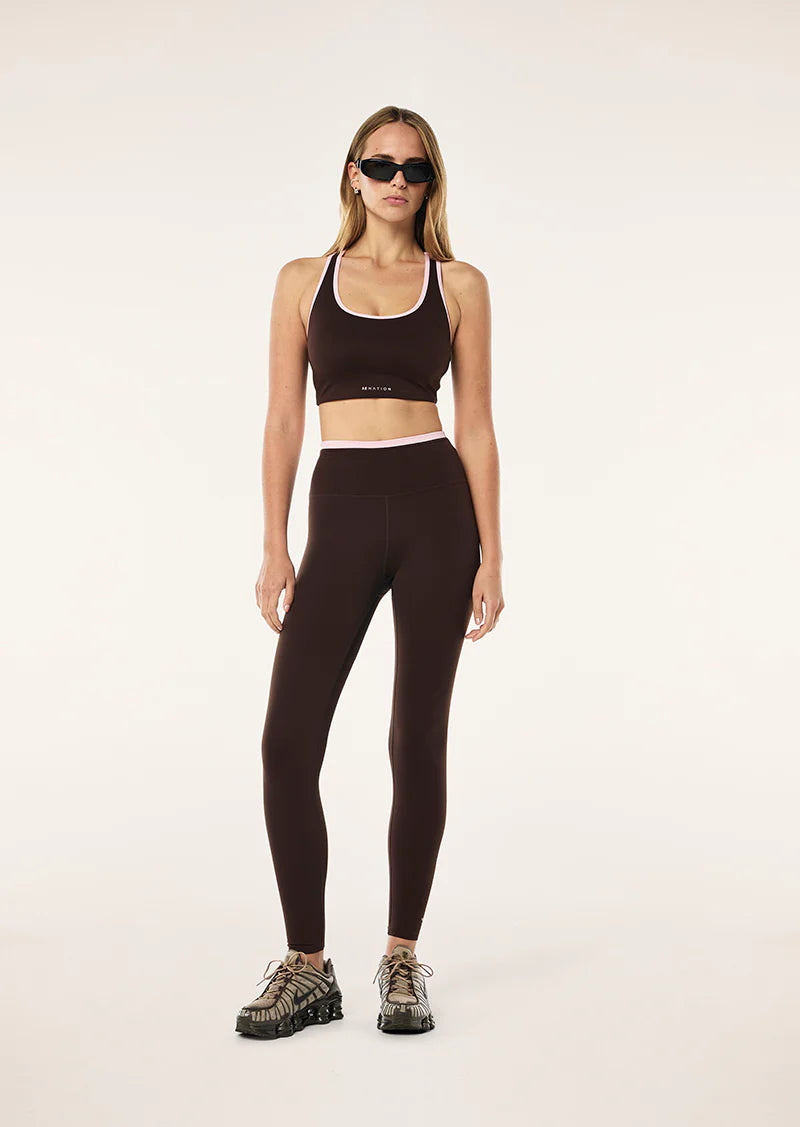 Women's P.E Nation Vita Full Length Leggings in Espresso