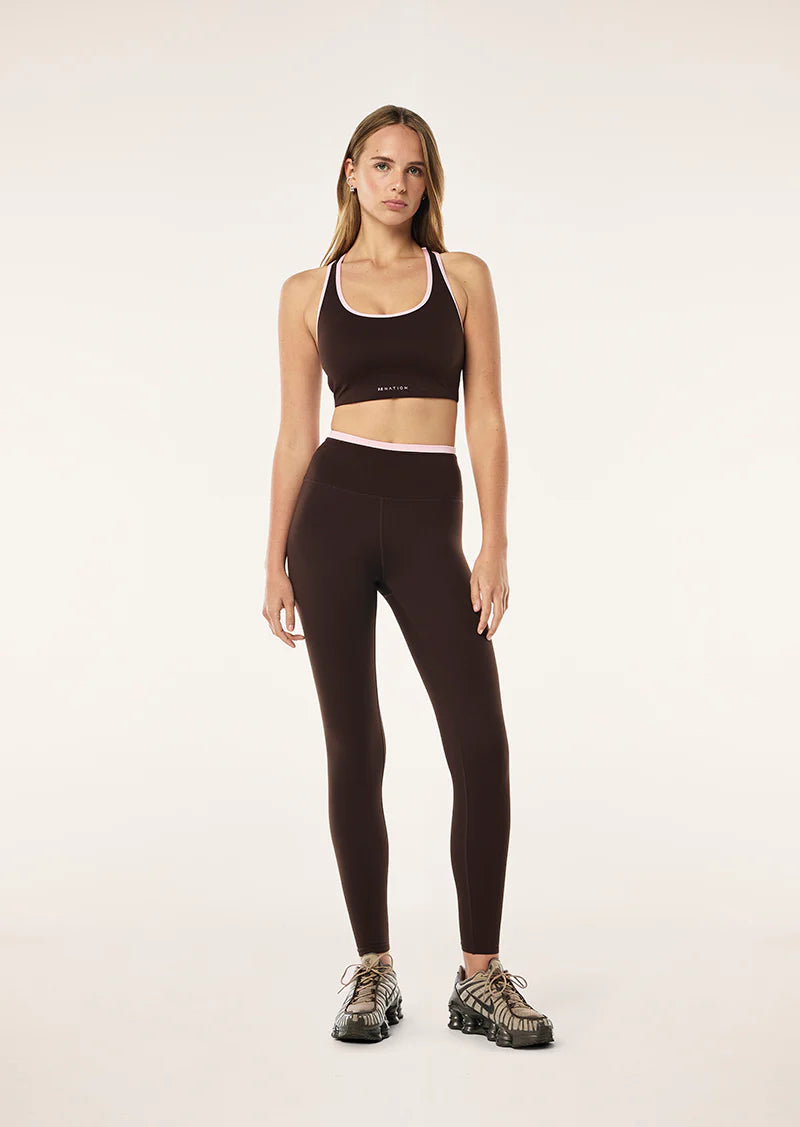 Women's P.E Nation Vita Full Length Leggings in Espresso — view 6