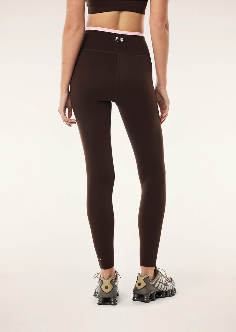 Women's P.E Nation Vita Full Length Leggings in Espresso — view 5
