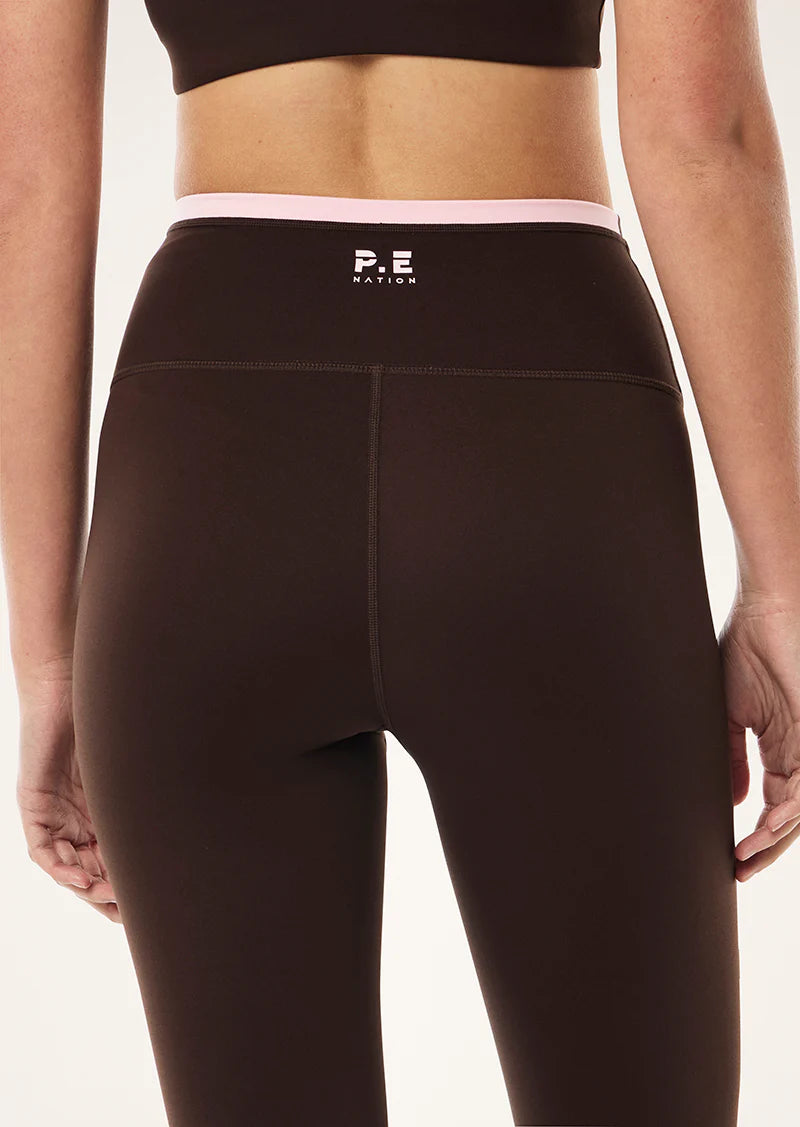 Women's P.E Nation Vita Full Length Leggings in Espresso — view 2