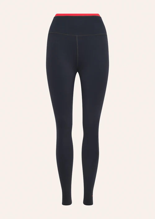 Women's P.E Nation Vita Full Length Leggings in Marine Blue I Strawberry — view 6