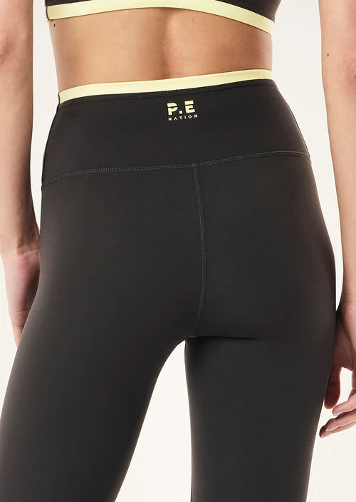 Women's P.E Nation Vita Full Length Leggings in Smokestone Lemonade — view 2