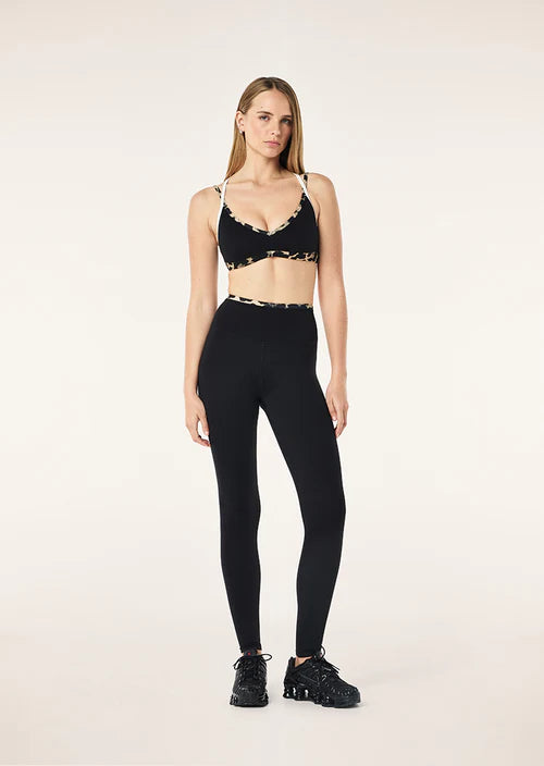 Women's P.E Nation Vita Full Length Leggings Black Leopard — view 6