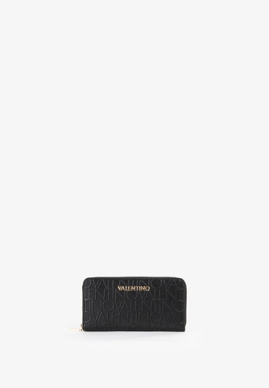 Women's Valentino Gynevra Re Zip Around Wallet In Black