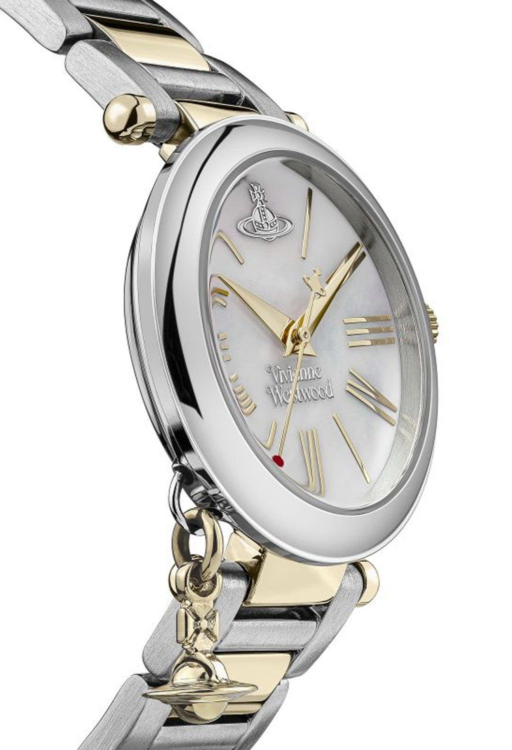 Vivienne Westwood Ladies Mother Orb Watch, silver stainless steel jewelry watch from Vivienne Westwood, at OD’s Jewellers in St Helens