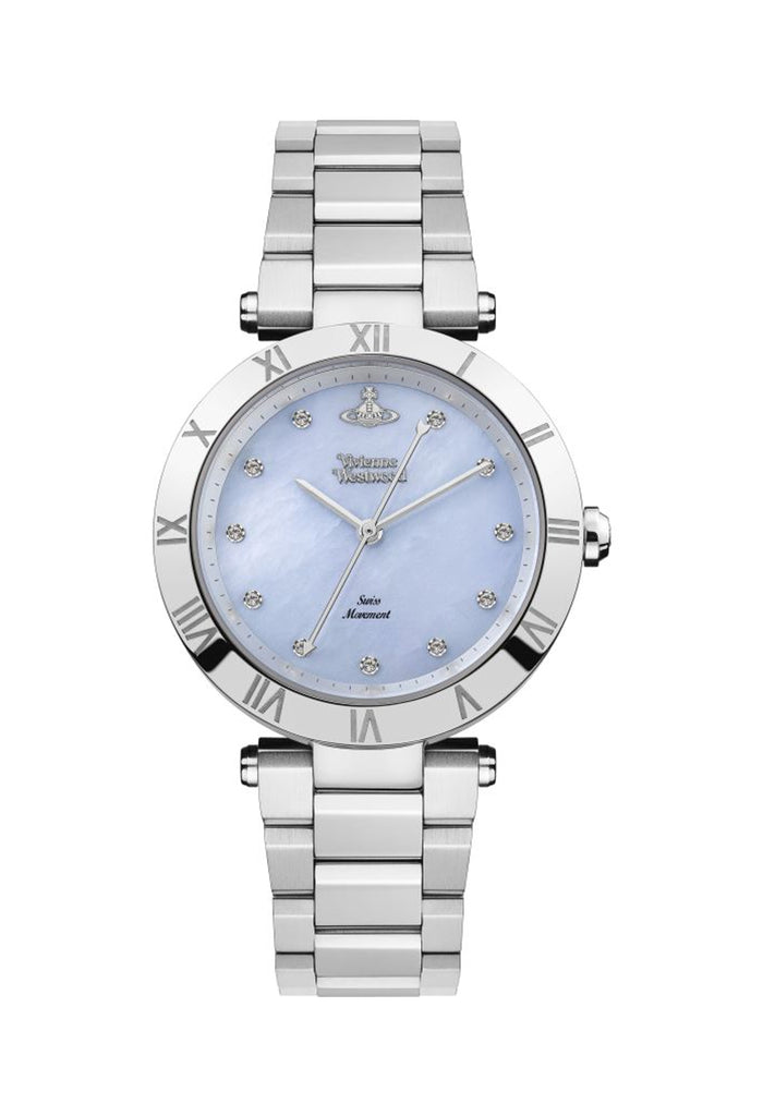 Vivienne Westwood Ladies Montagu Light Blue Dial Bracelet Watch VV206BLSL