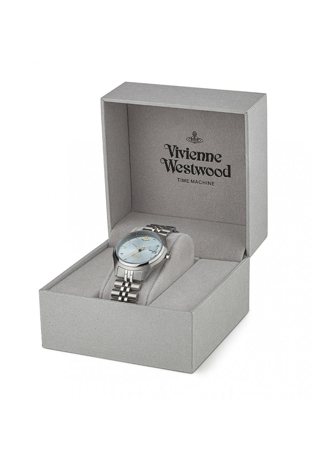 The Vivienne Westwood Ladies Camberwell Stainless Steel Watch, a silver stainless steel watch from Vivienne Westwood, OD’s Jewellers in St Helens
