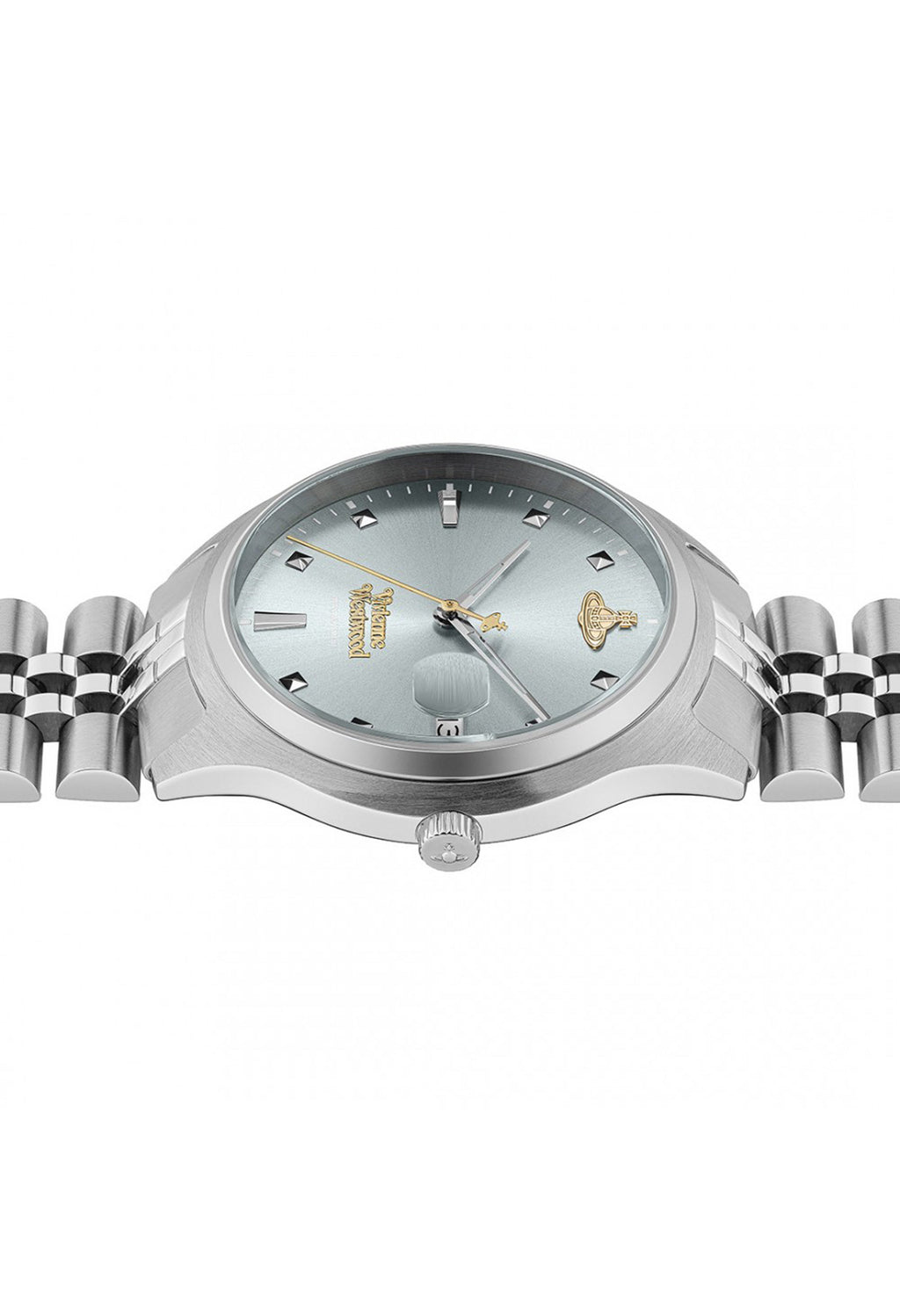 The Vivienne Westwood Camberwell stainless steel watch, a silver watch from Vivienne Westwood, available at OD’s Jewellers in St Helens