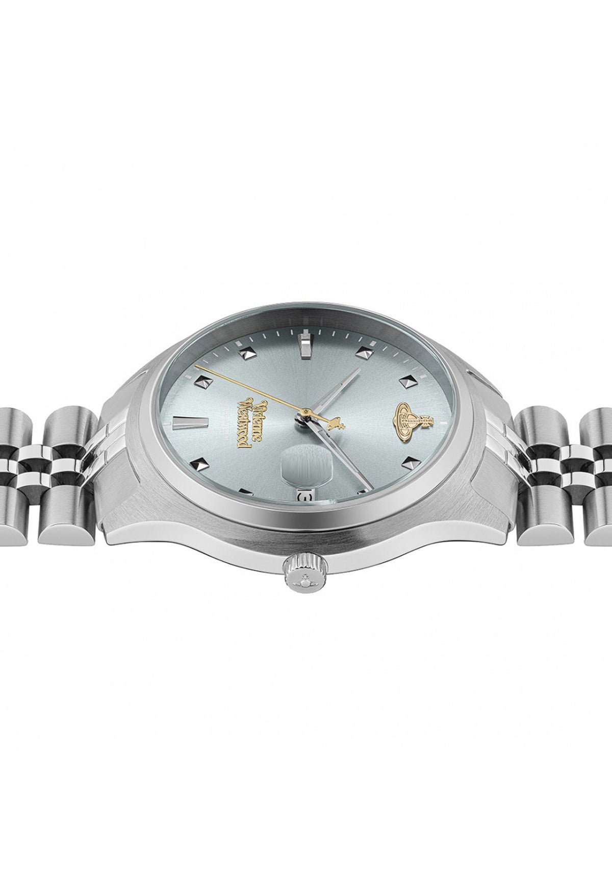 The Vivienne Westwood Camberwell stainless steel watch, a silver watch from Vivienne Westwood, available at OD’s Jewellers in St Helens